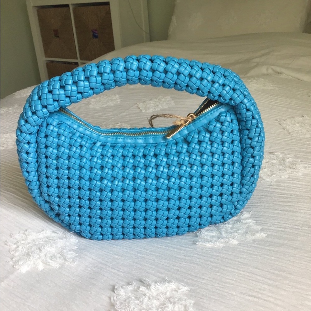 Statement Piece! Bold Handwoven Blue Bag
